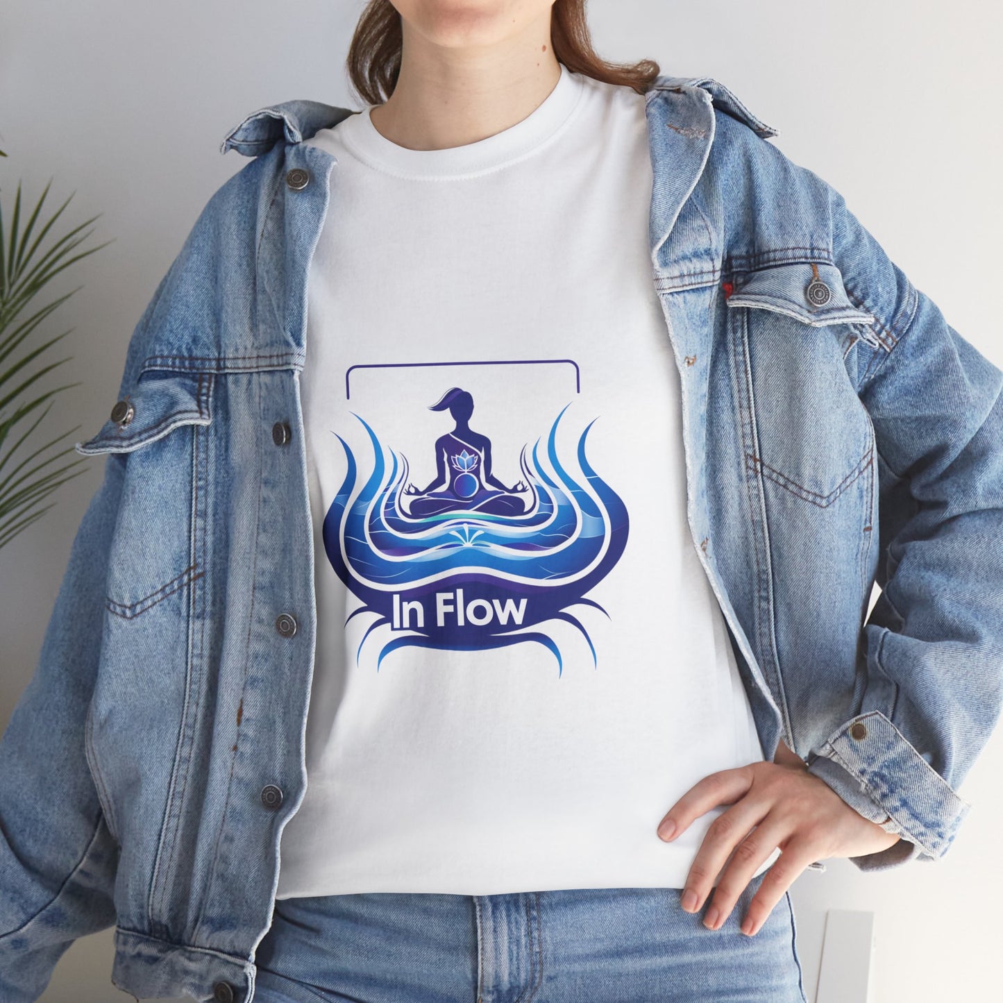 In Flow Mindfulness & Yoga Tee for Women – Peaceful Lifestyle Graphic T-Shirt