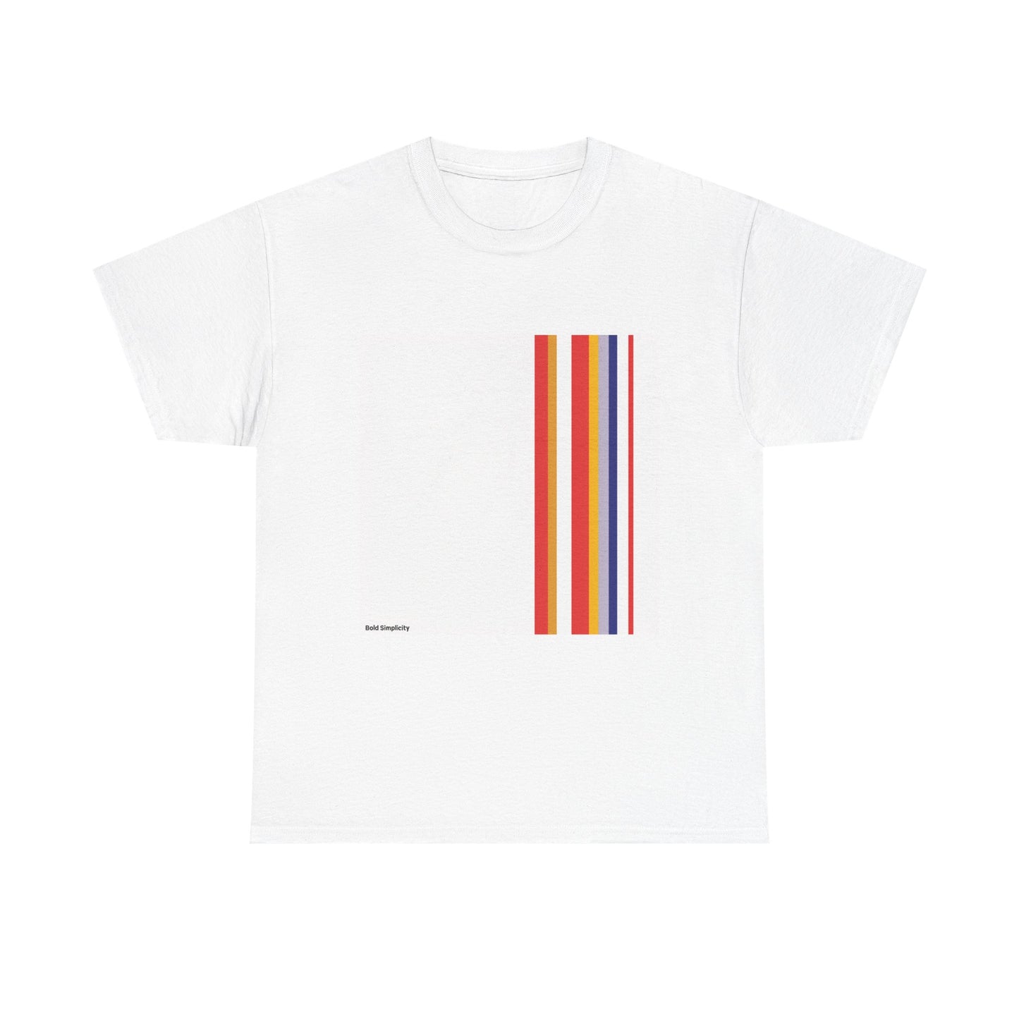 Bold Simplicity Mondrian-Inspired T-Shirt – Unisex Modern Art Graphic Tee