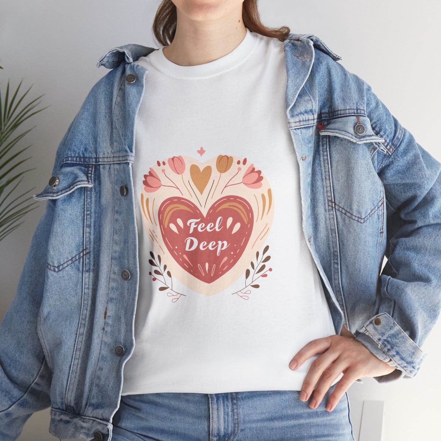 Feel Deep Mindfulness & Emotional Wellness T-Shirt for Women – Yoga Inspired Tee