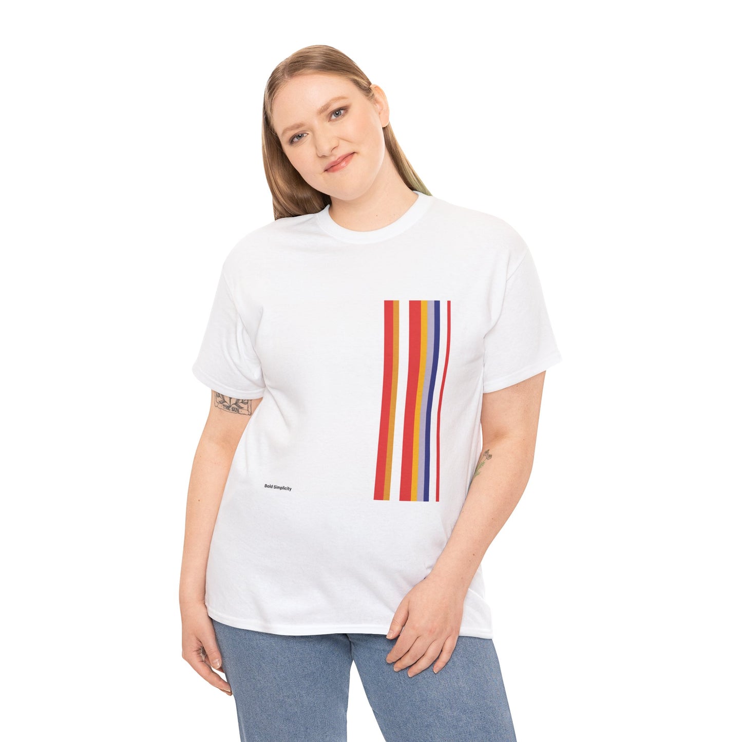 Bold Simplicity Mondrian-Inspired T-Shirt – Unisex Modern Art Graphic Tee
