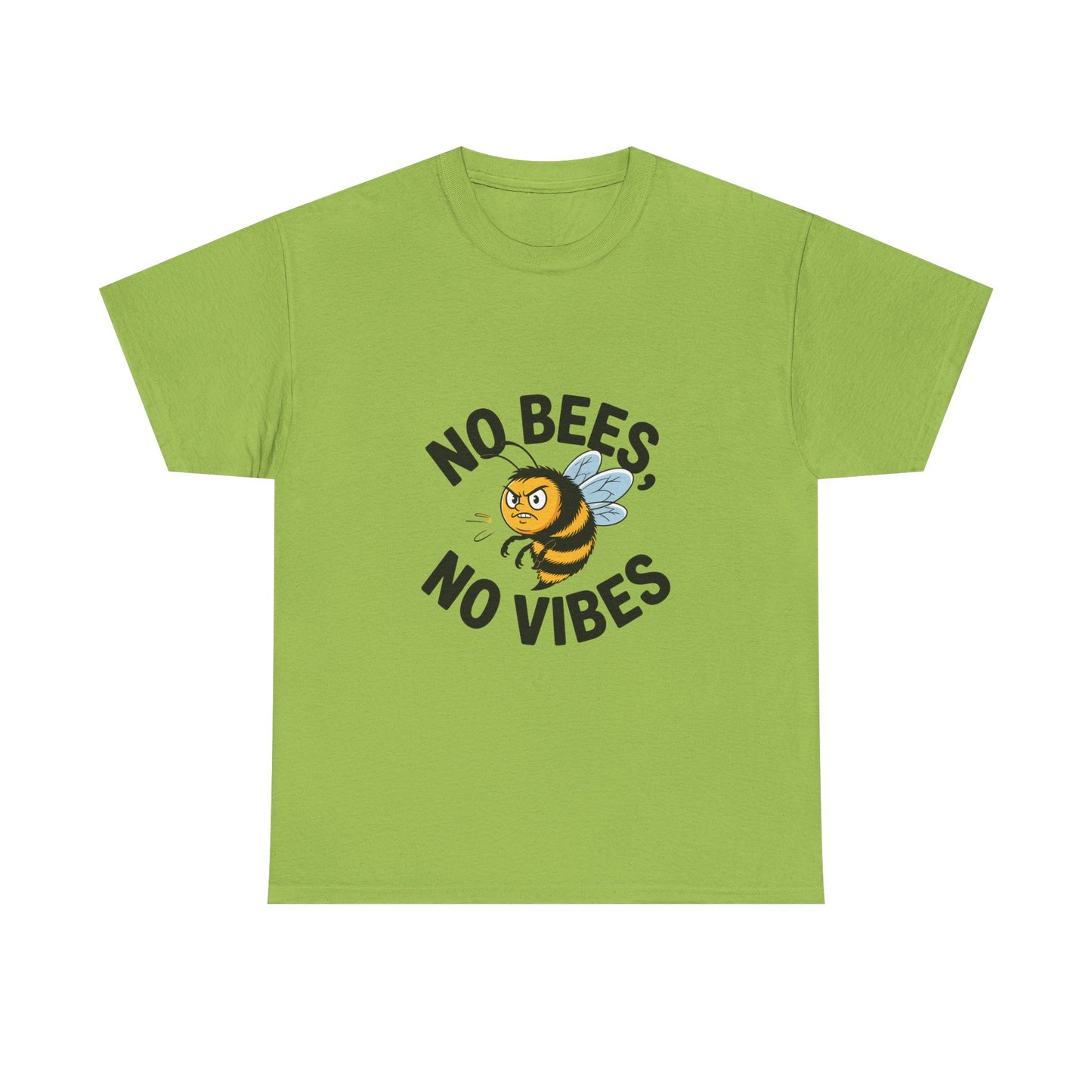 No Bees, No Vibes Unisex Environmental T-Shirt – Save the Bees Climate Tee