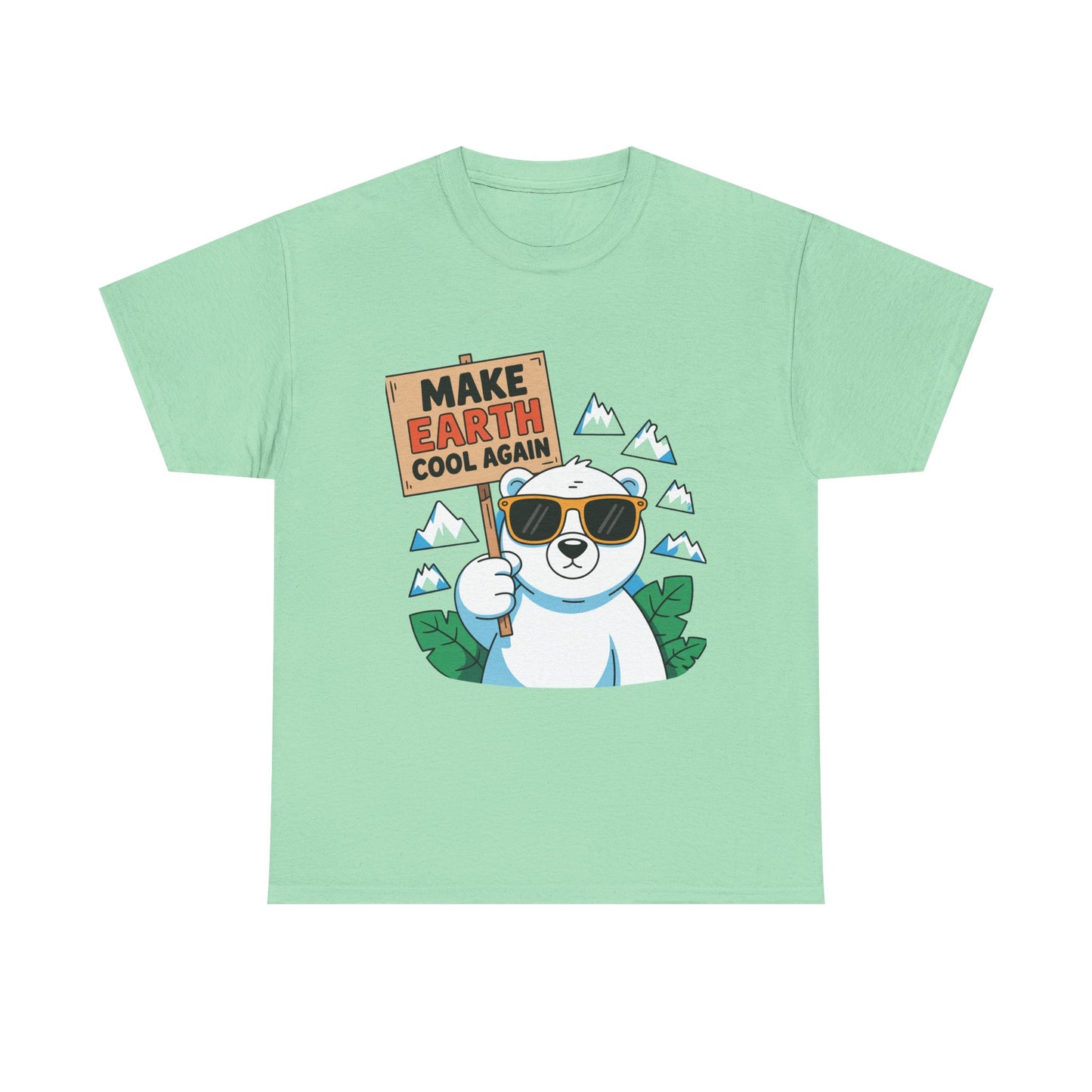 Make Earth Cool Again Climate Action T-Shirt – Unisex Environmental Awareness Tee