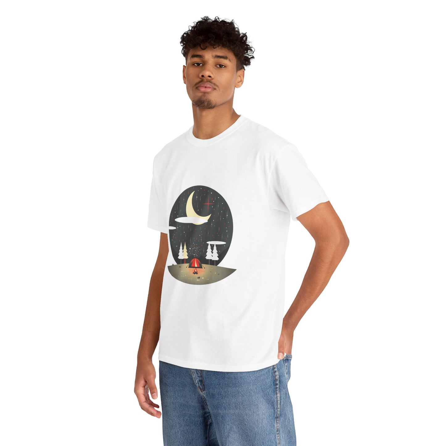 Campfires & Constellations Camping Tee – Unisex Stargazing & Nature Shirt