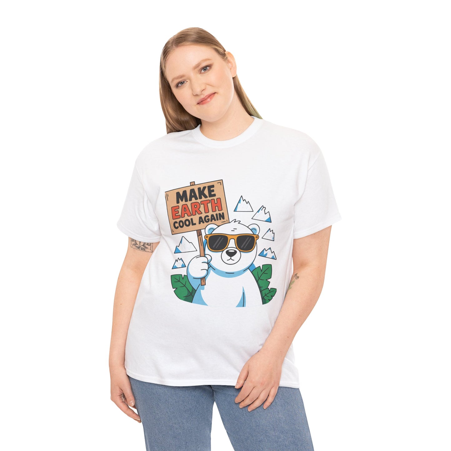 Make Earth Cool Again Climate Action T-Shirt – Unisex Environmental Awareness Tee