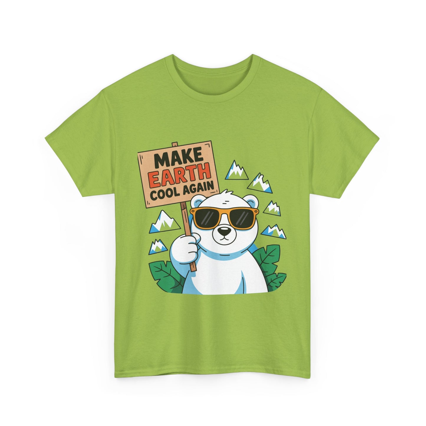 Make Earth Cool Again Climate Action T-Shirt – Unisex Environmental Awareness Tee