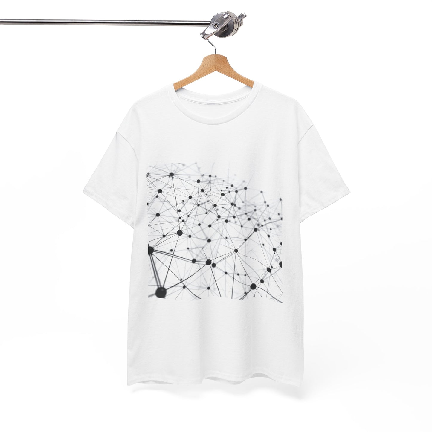 Quantum Mesh Unisex Techie T-Shirt – Futuristic Coding Graphic Tee
