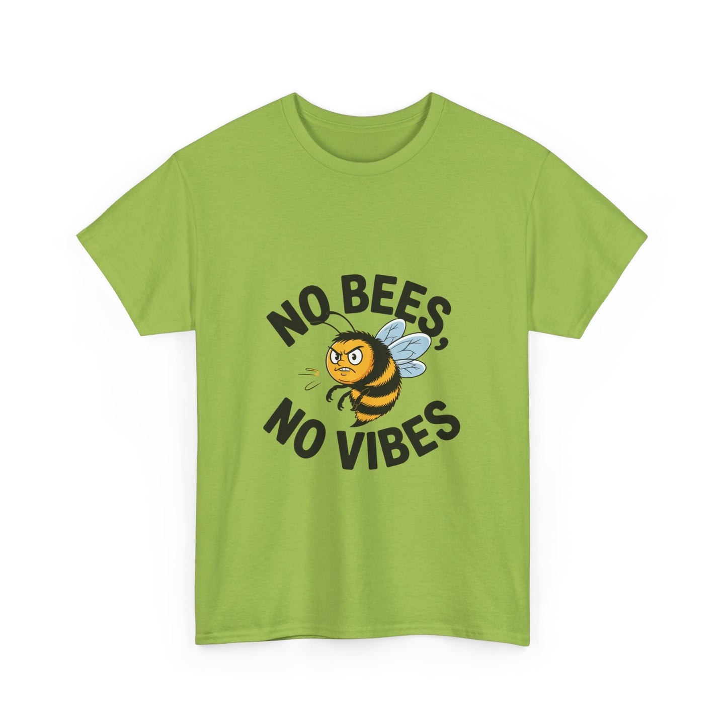 No Bees, No Vibes Unisex Environmental T-Shirt – Save the Bees Climate Tee
