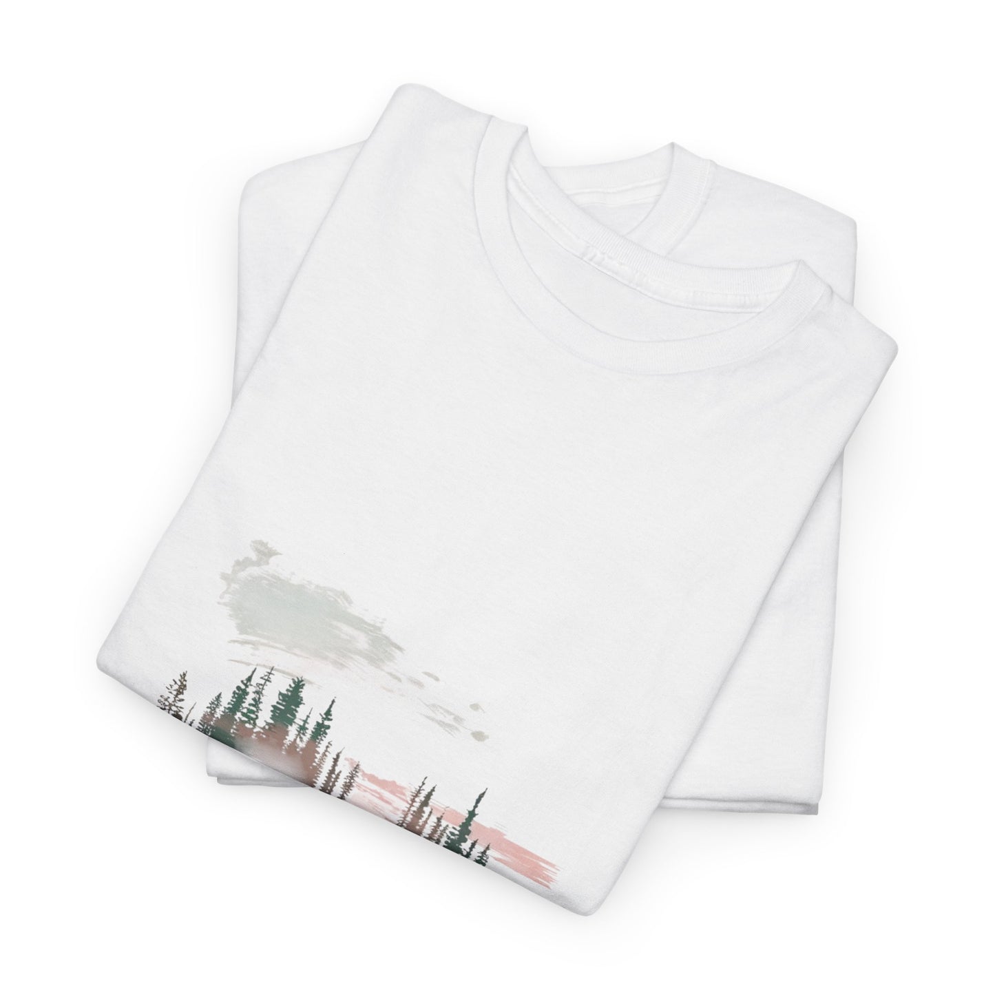 Moody Forest Mornings Unisex Nature Tee – Forest Hiking & Camping Shirt
