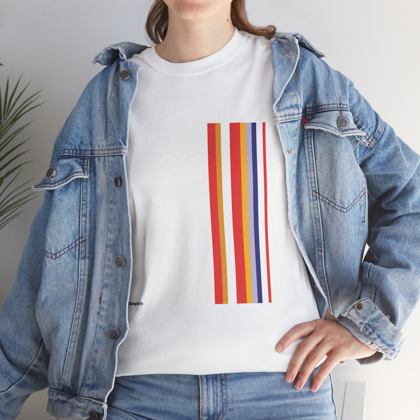 Bold Simplicity Mondrian-Inspired T-Shirt – Unisex Modern Art Graphic Tee