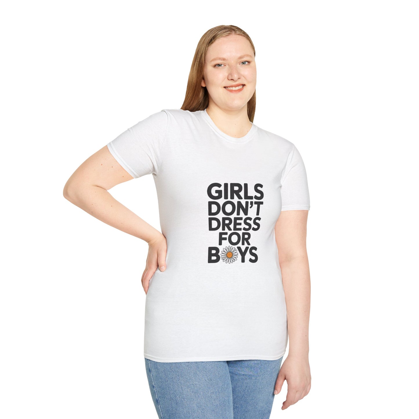 Girls Don’t Dress for Boys Feminist T-Shirt – Empowering Graphic Tee for Women