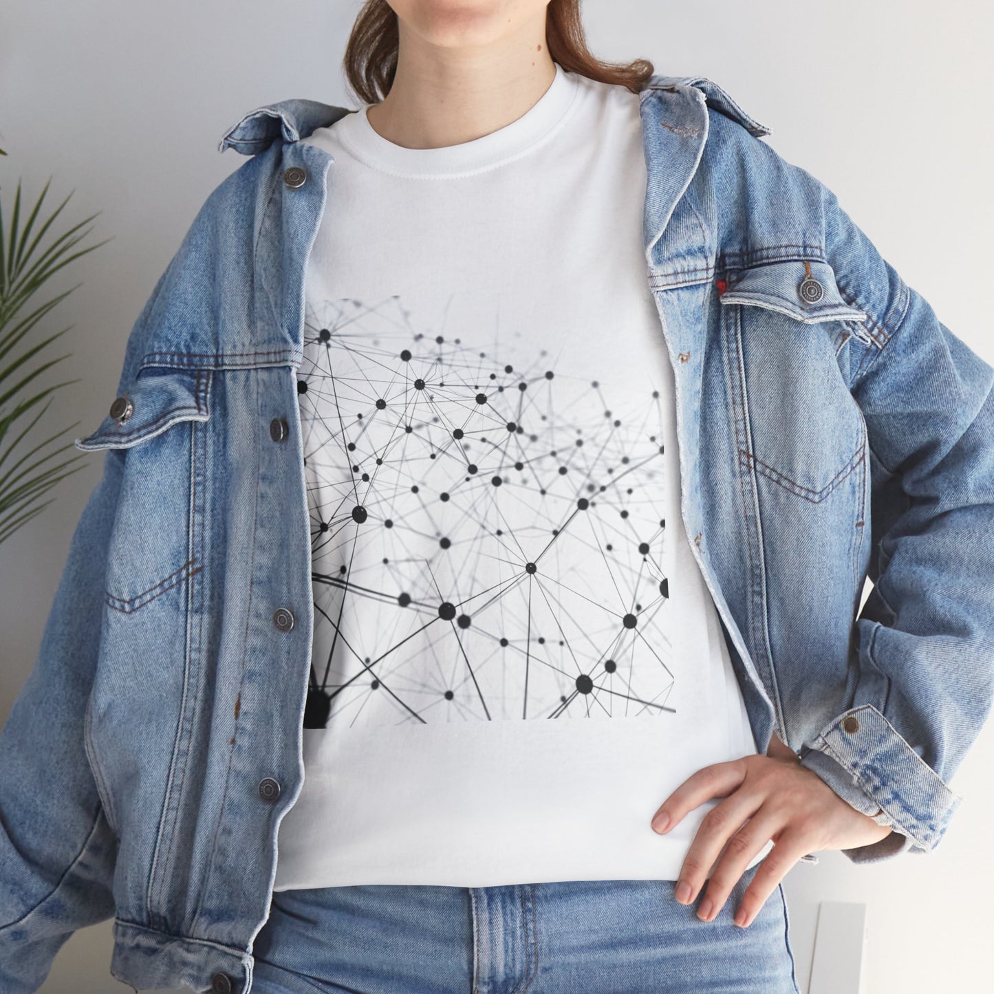 Quantum Mesh Unisex Techie T-Shirt – Futuristic Coding Graphic Tee