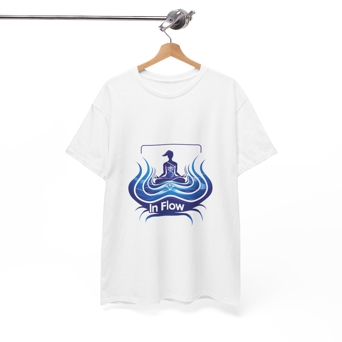 In Flow Mindfulness & Yoga Tee for Women – Peaceful Lifestyle Graphic T-Shirt