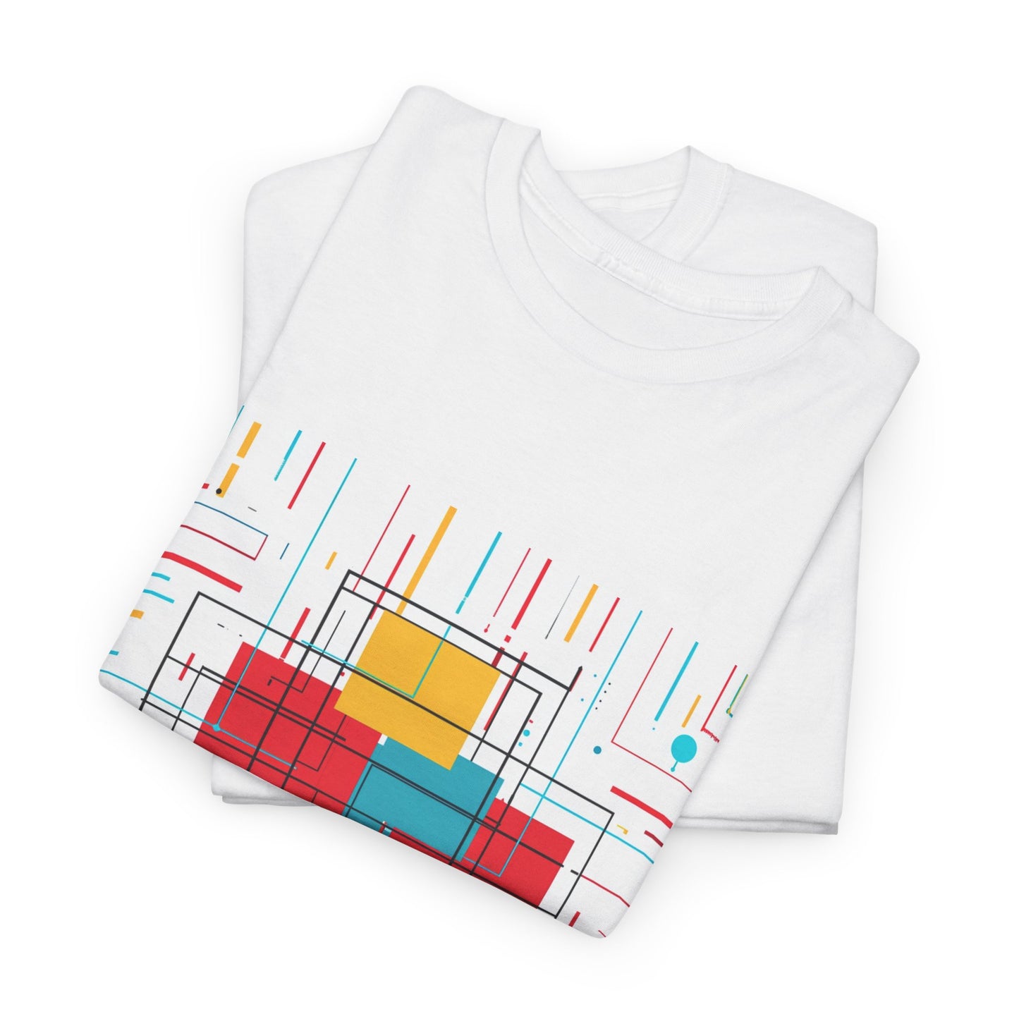 Balance Box Unisex Art-Inspired T-Shirt – Modernist Mondrian Graphic Tee