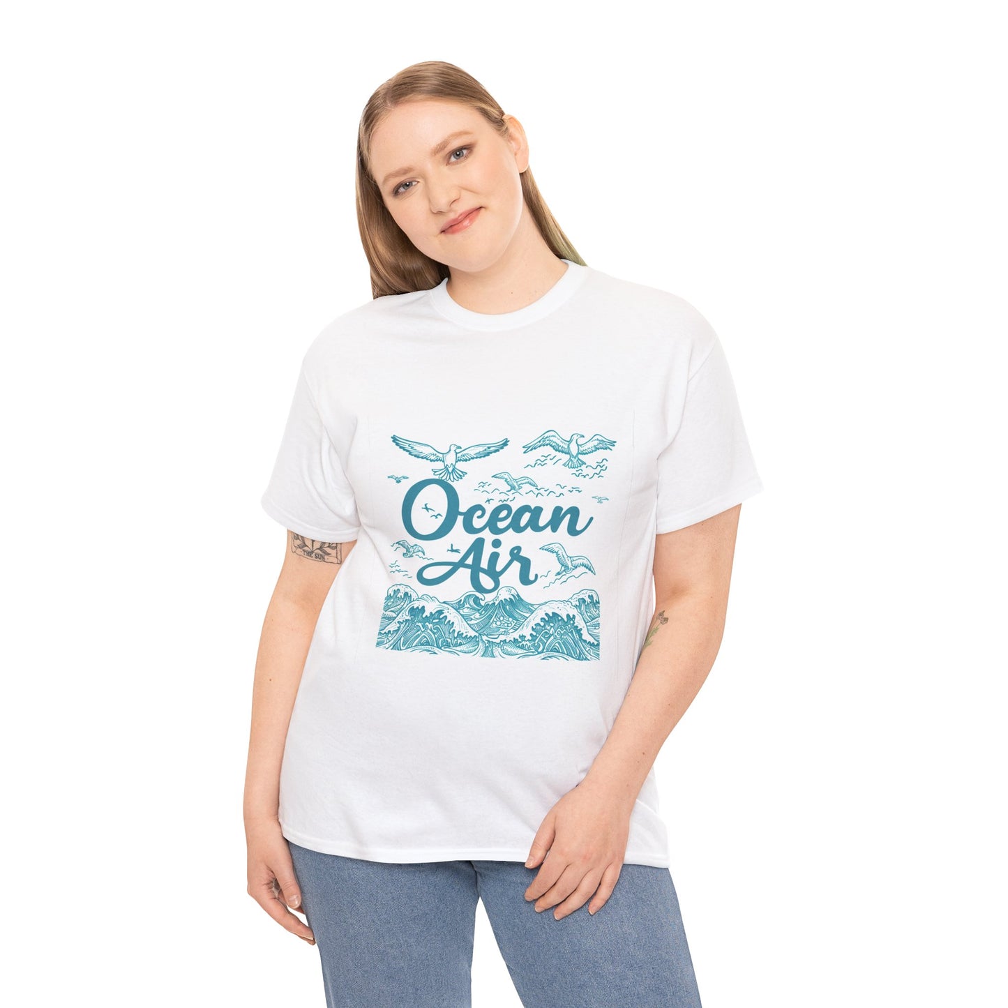 Ocean Air Women's Summer Ocean Breeze T-Shirt – Beach Vacation Graphic Tee