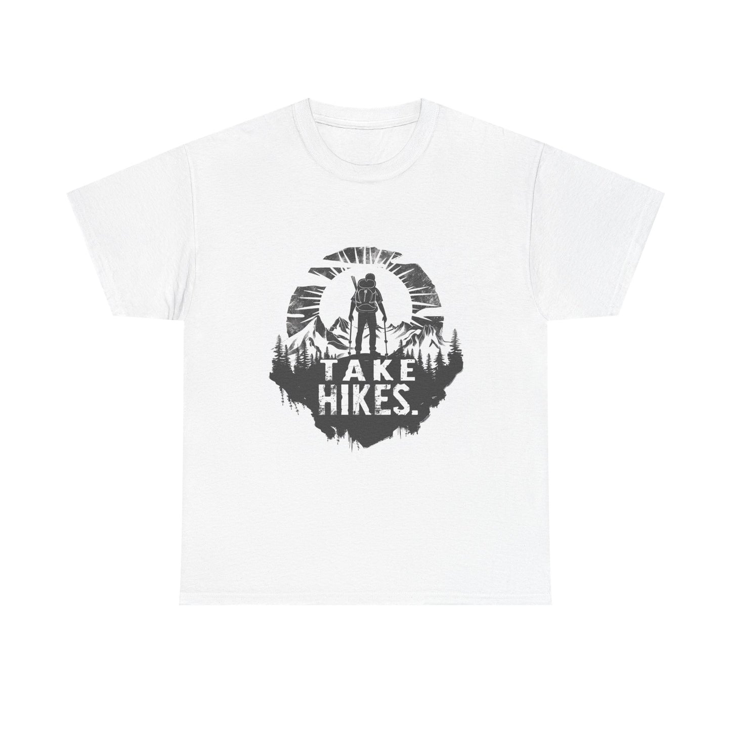 Take Hikes Unisex Hiking Tee – Nature Trail Graphic T-Shirt for Outdoorsy Souls