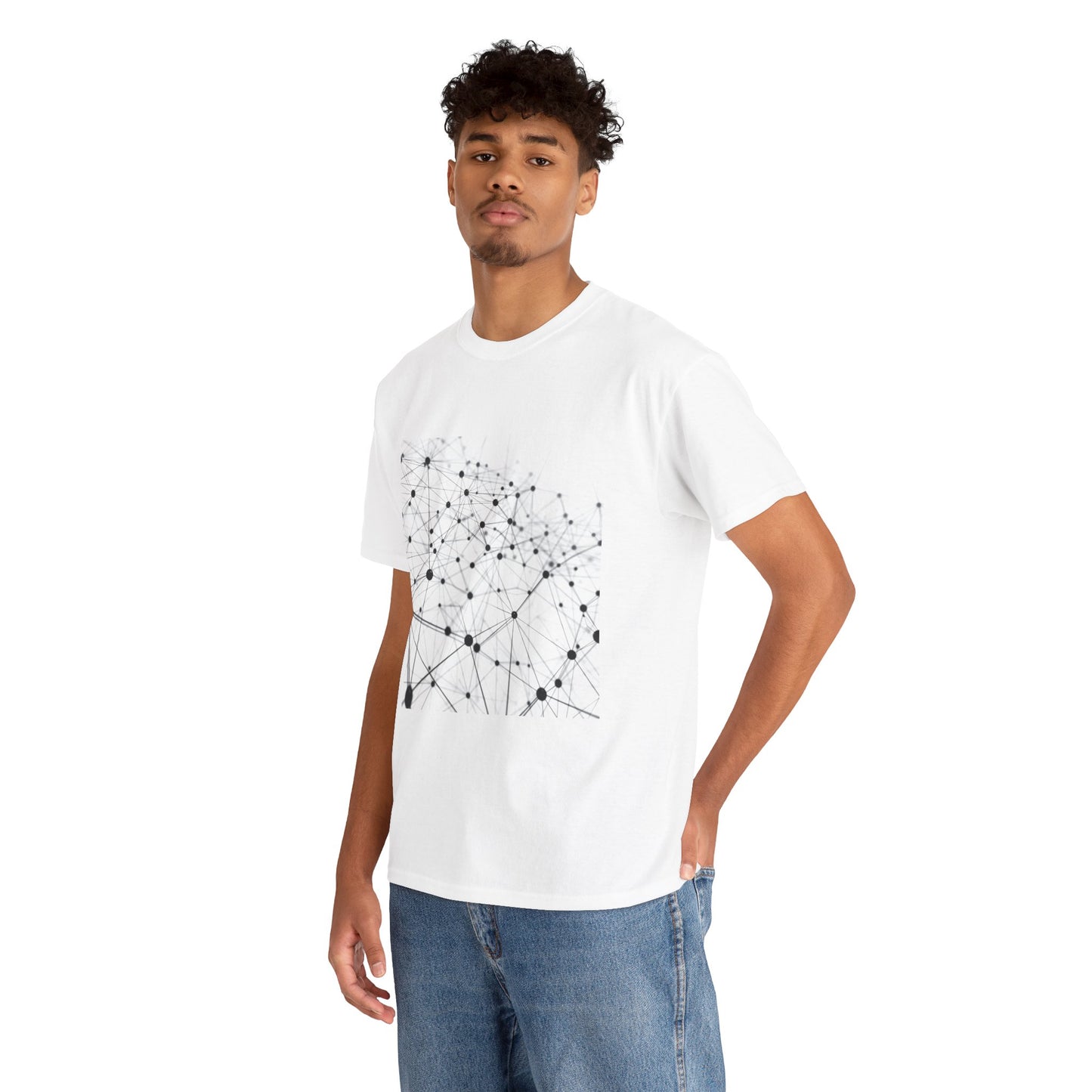 Quantum Mesh Unisex Techie T-Shirt – Futuristic Coding Graphic Tee