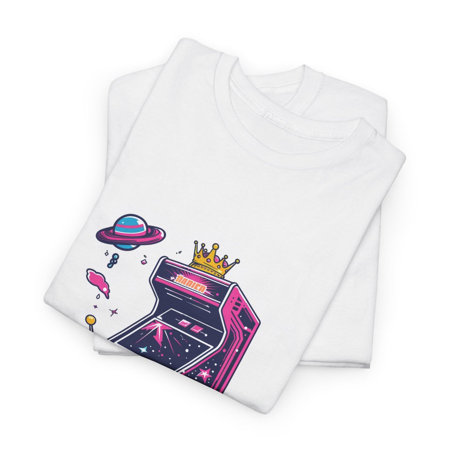 Arcade King 80s Gamer Graphic Tee – Unisex Retro Arcade T-Shirt