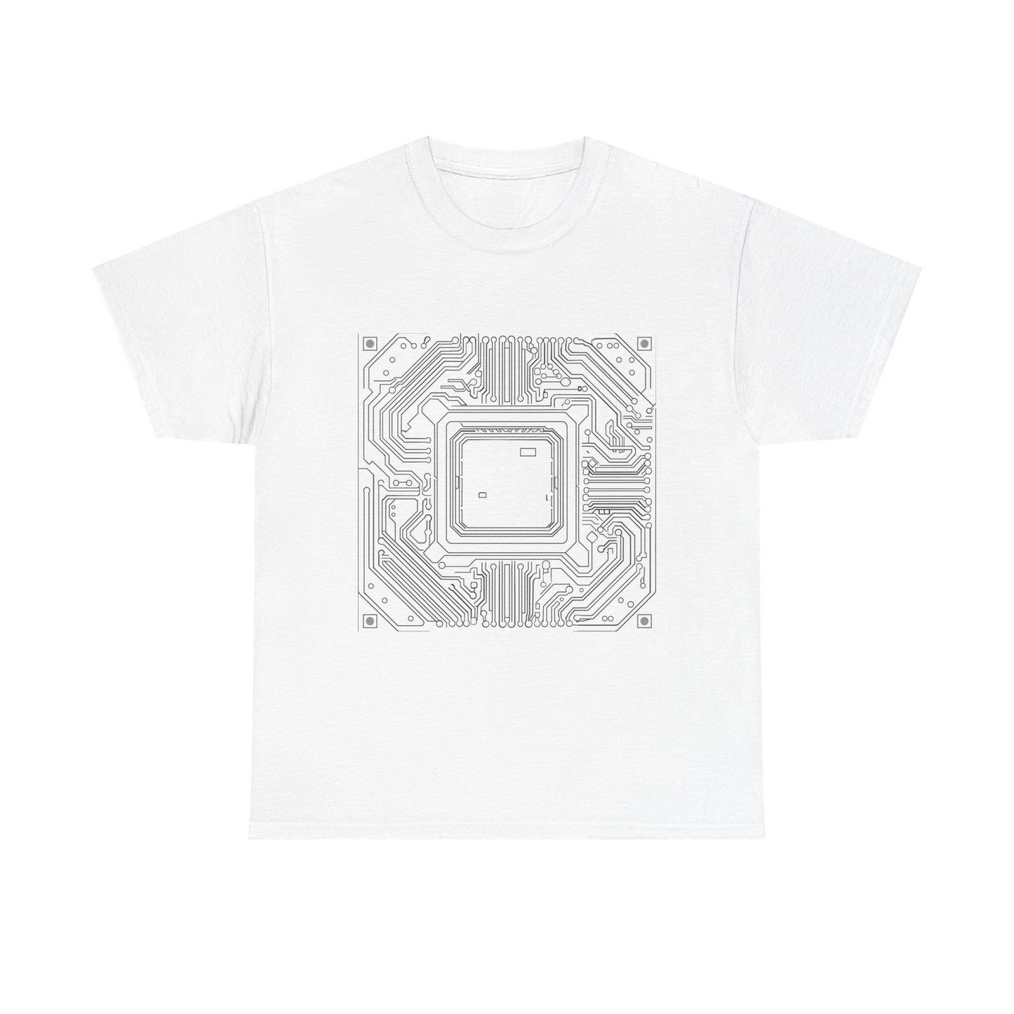 Neon CPU Core Unisex Tech T-Shirt – Programmer Chipset Graphic Tee