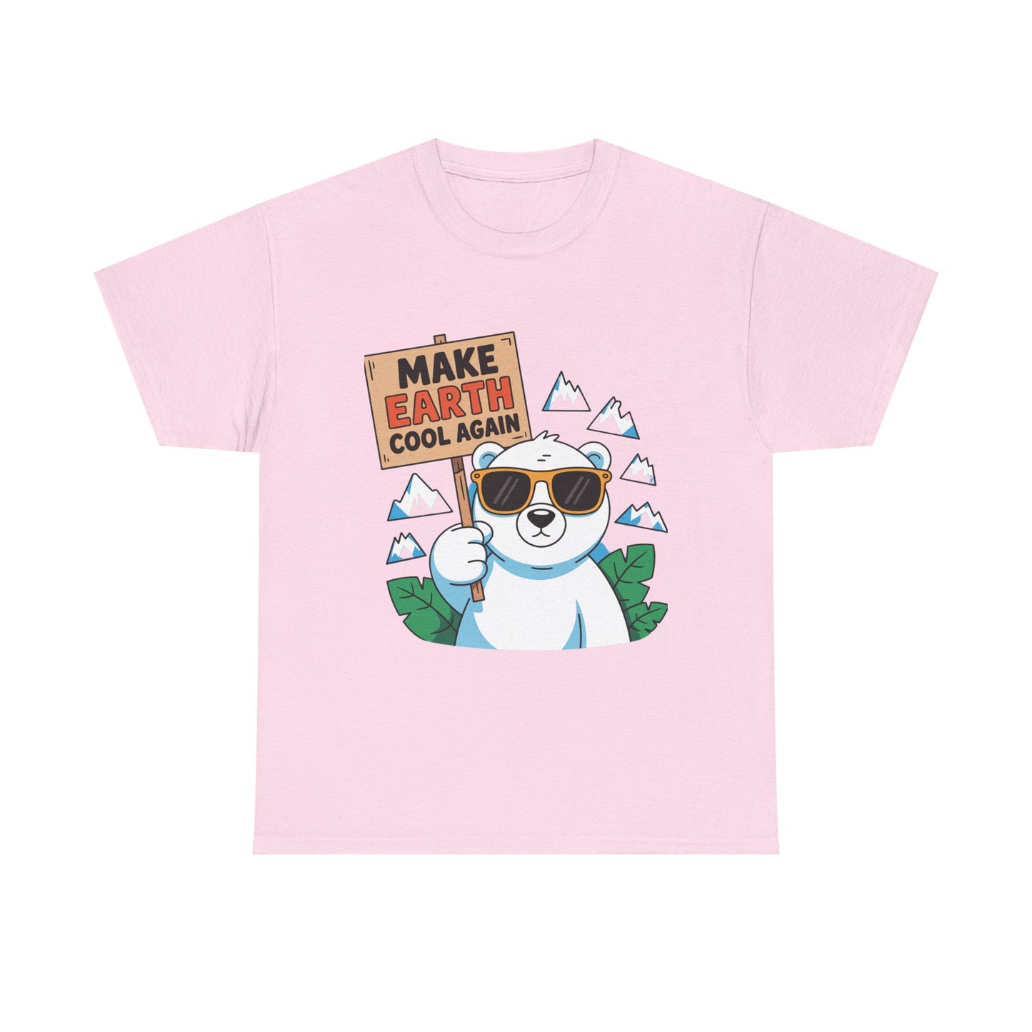 Make Earth Cool Again Climate Action T-Shirt – Unisex Environmental Awareness Tee