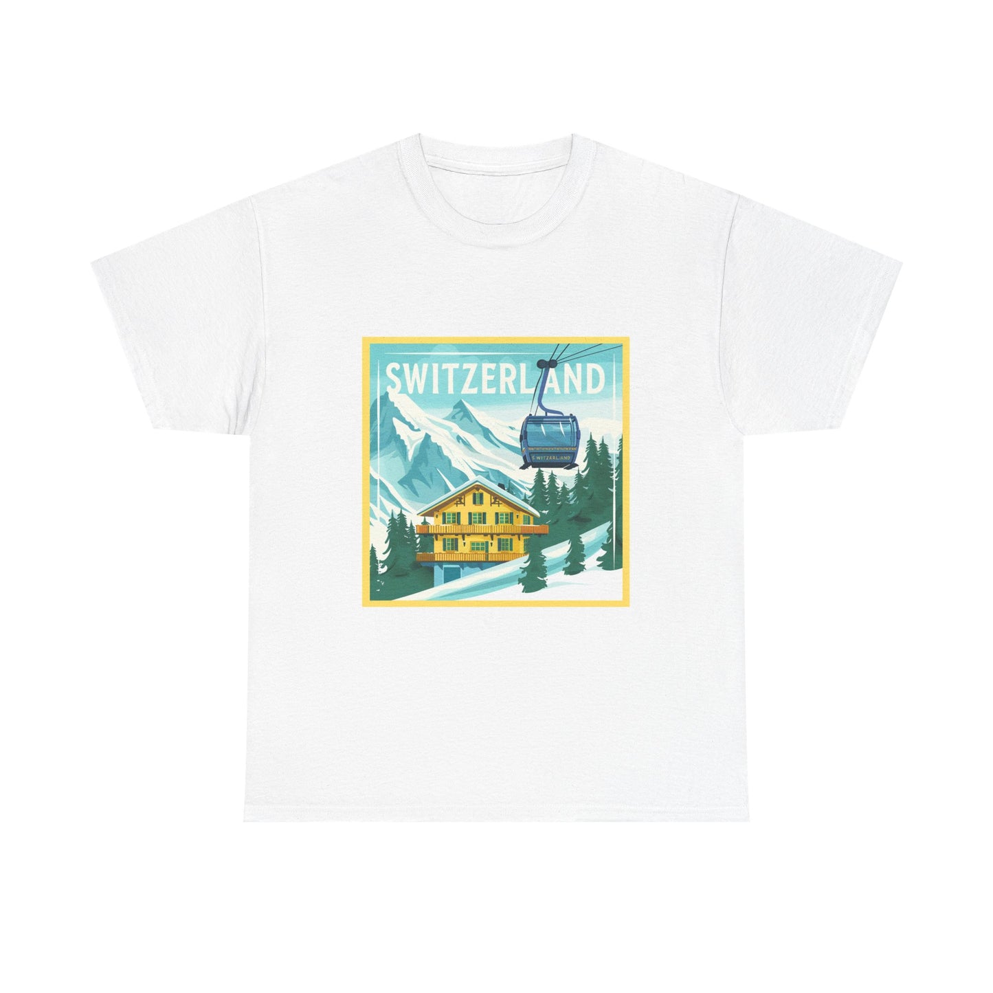 Swiss Air Travel-Inspired T-Shirt – Unisex Switzerland City Adventure Tee
