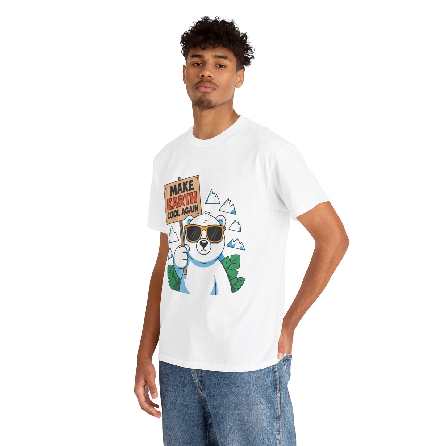 Make Earth Cool Again Climate Action T-Shirt – Unisex Environmental Awareness Tee
