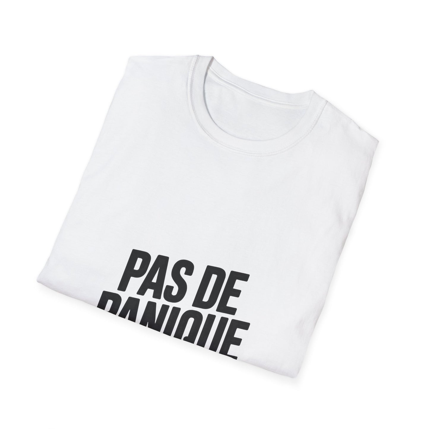 Pas De Panique T-Shirt – Calm French Girl Saying Tee