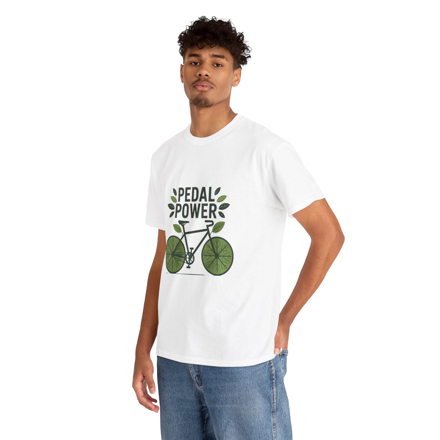 Pedal Power Sustainability T-Shirt – Unisex Eco-Friendly Cycling Tee