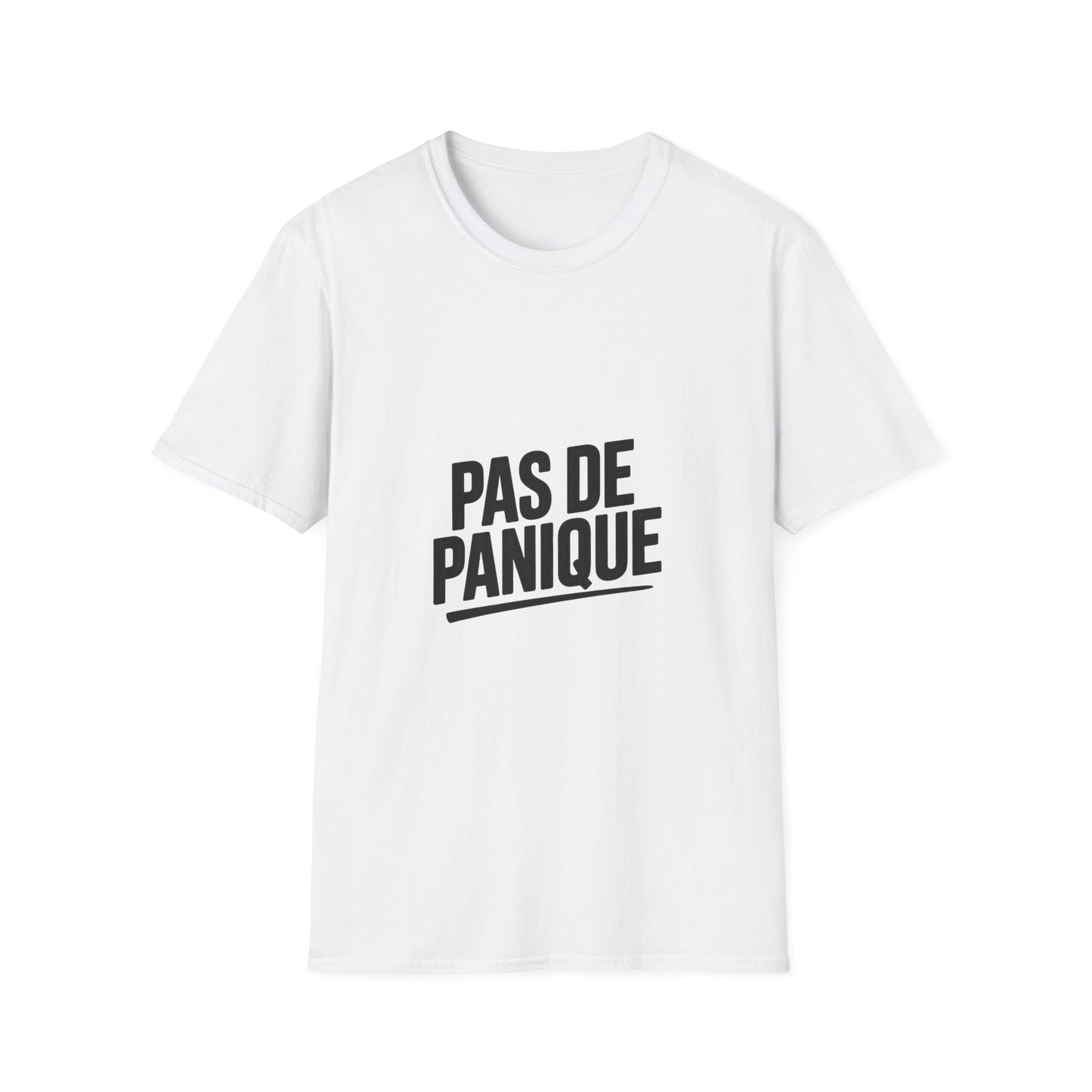 Pas De Panique T-Shirt – Calm French Girl Saying Tee