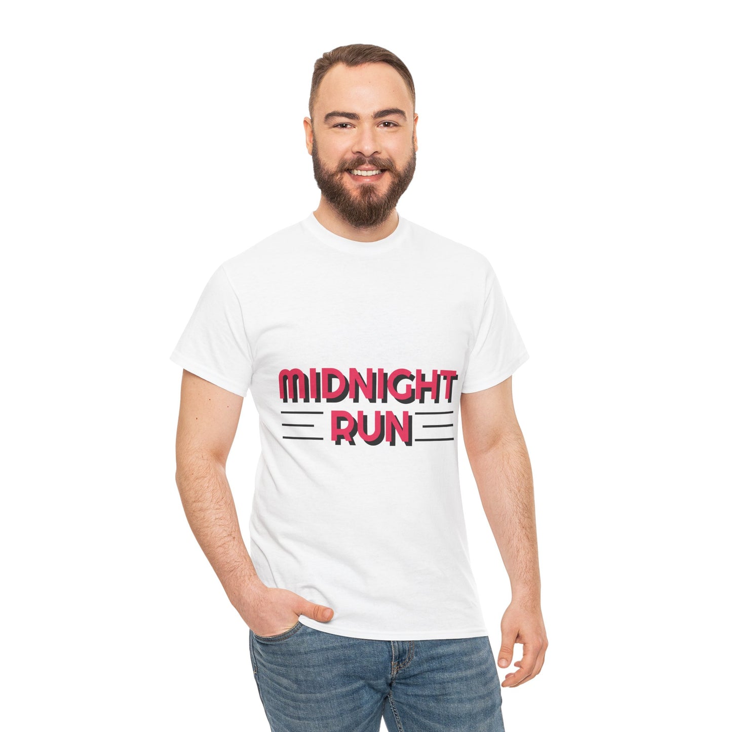 Midnight Run Unisex Retro Running Tee – 80s Fast Food & Track Style Shirt