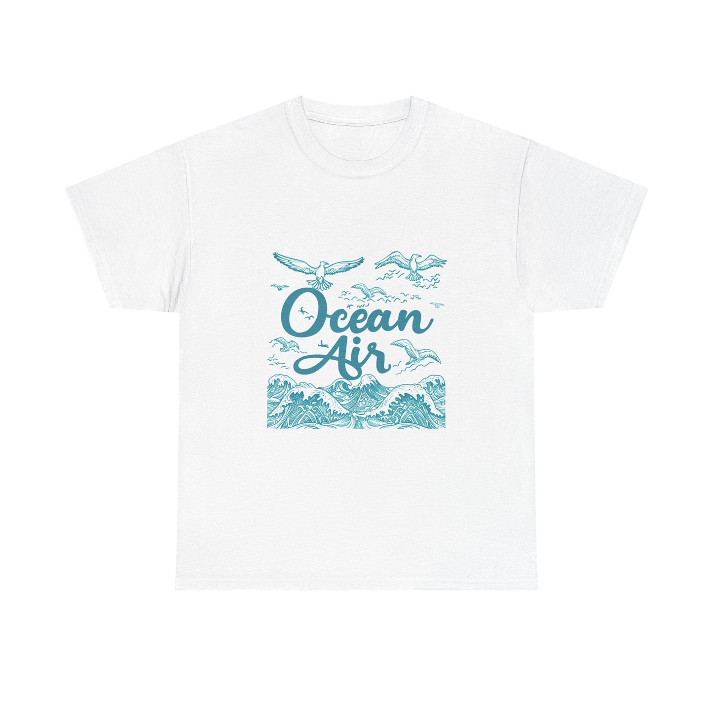 Ocean Air Women's Summer Ocean Breeze T-Shirt – Beach Vacation Graphic Tee