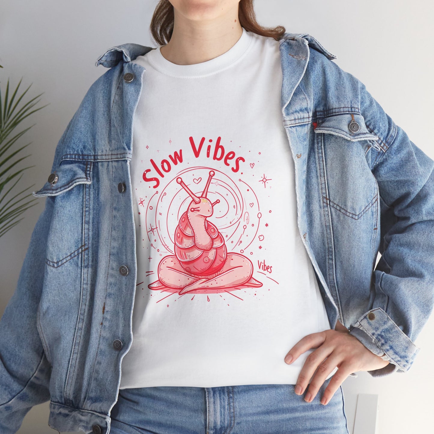 Slow Vibes Mindful Living T-Shirt – Women's Yoga & Peaceful Lifestyle Tee