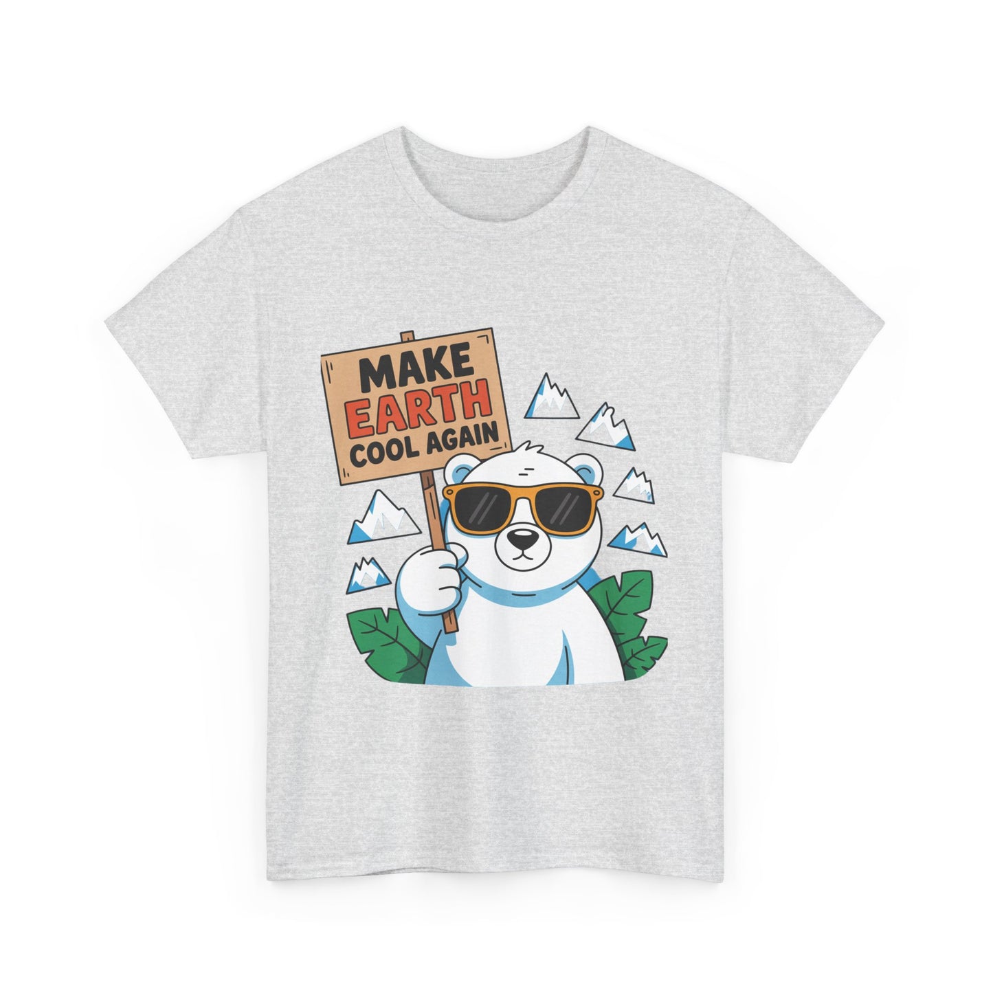 Make Earth Cool Again Climate Action T-Shirt – Unisex Environmental Awareness Tee