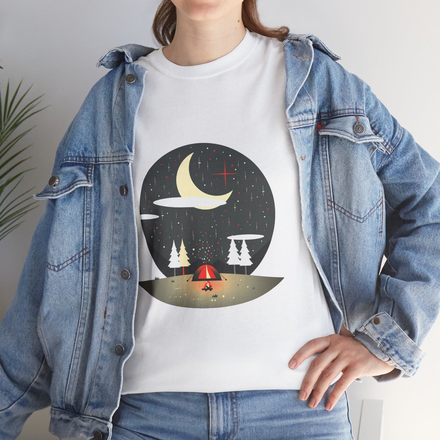 Campfires & Constellations Camping Tee – Unisex Stargazing & Nature Shirt