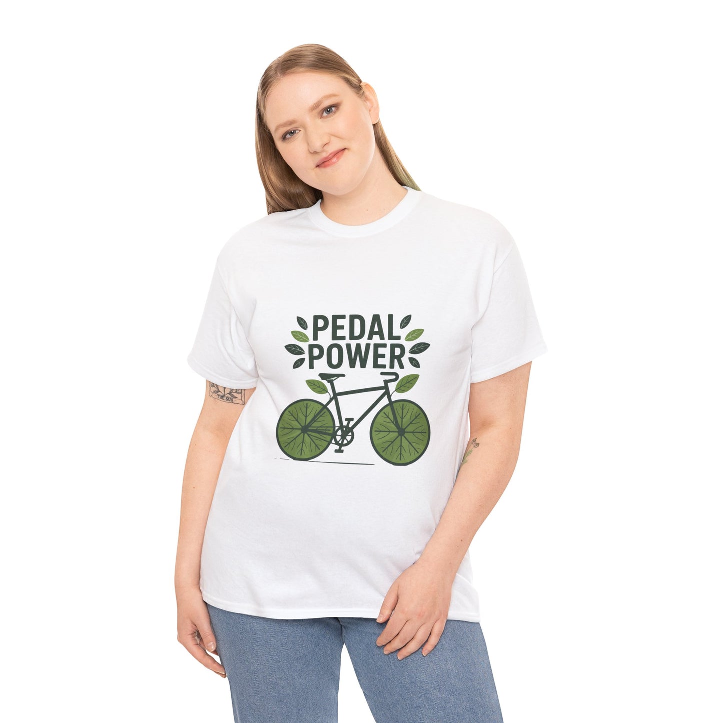 Pedal Power Sustainability T-Shirt – Unisex Eco-Friendly Cycling Tee