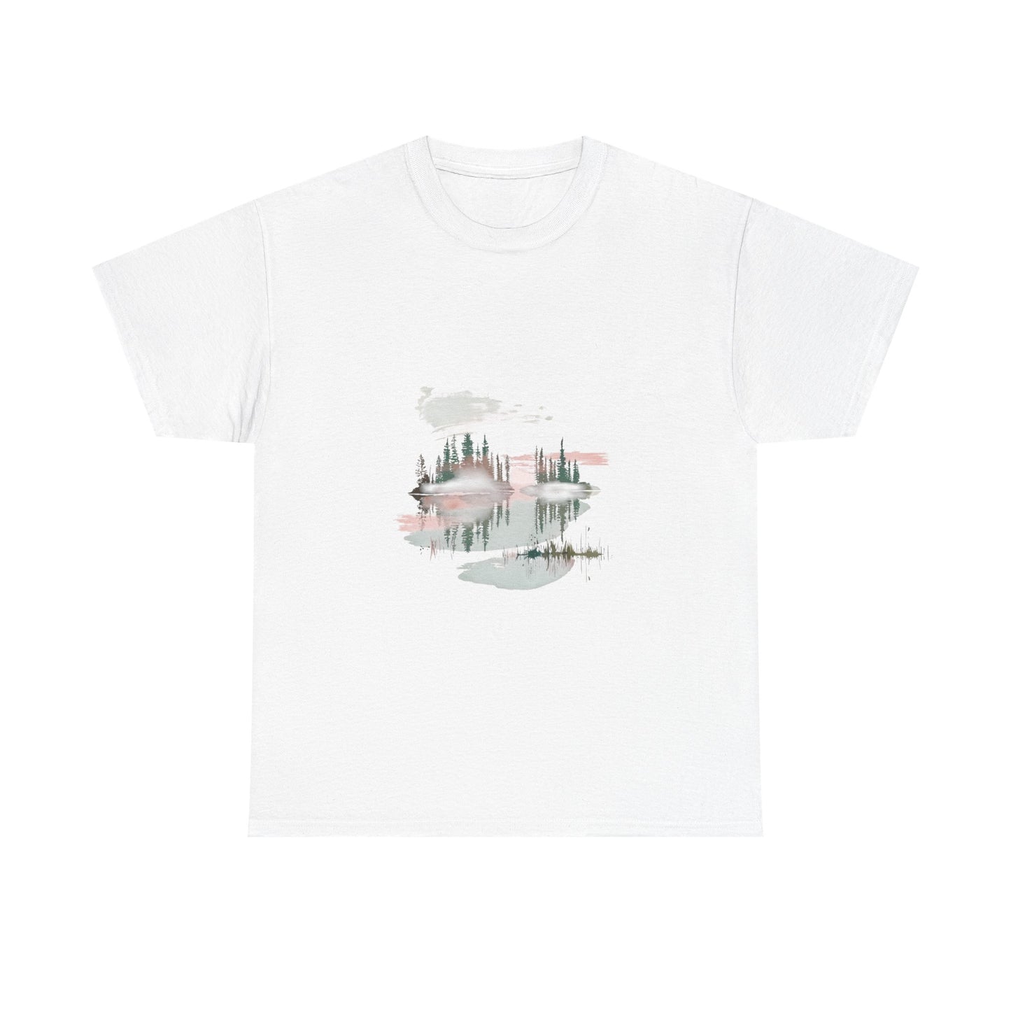 Moody Forest Mornings Unisex Nature Tee – Forest Hiking & Camping Shirt
