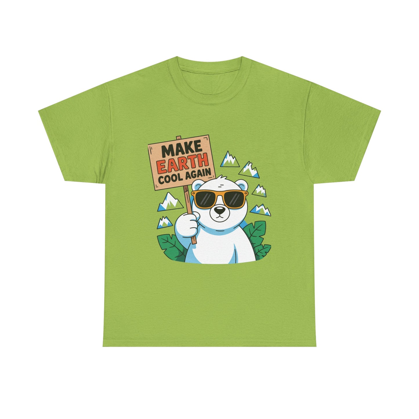 Make Earth Cool Again Climate Action T-Shirt – Unisex Environmental Awareness Tee