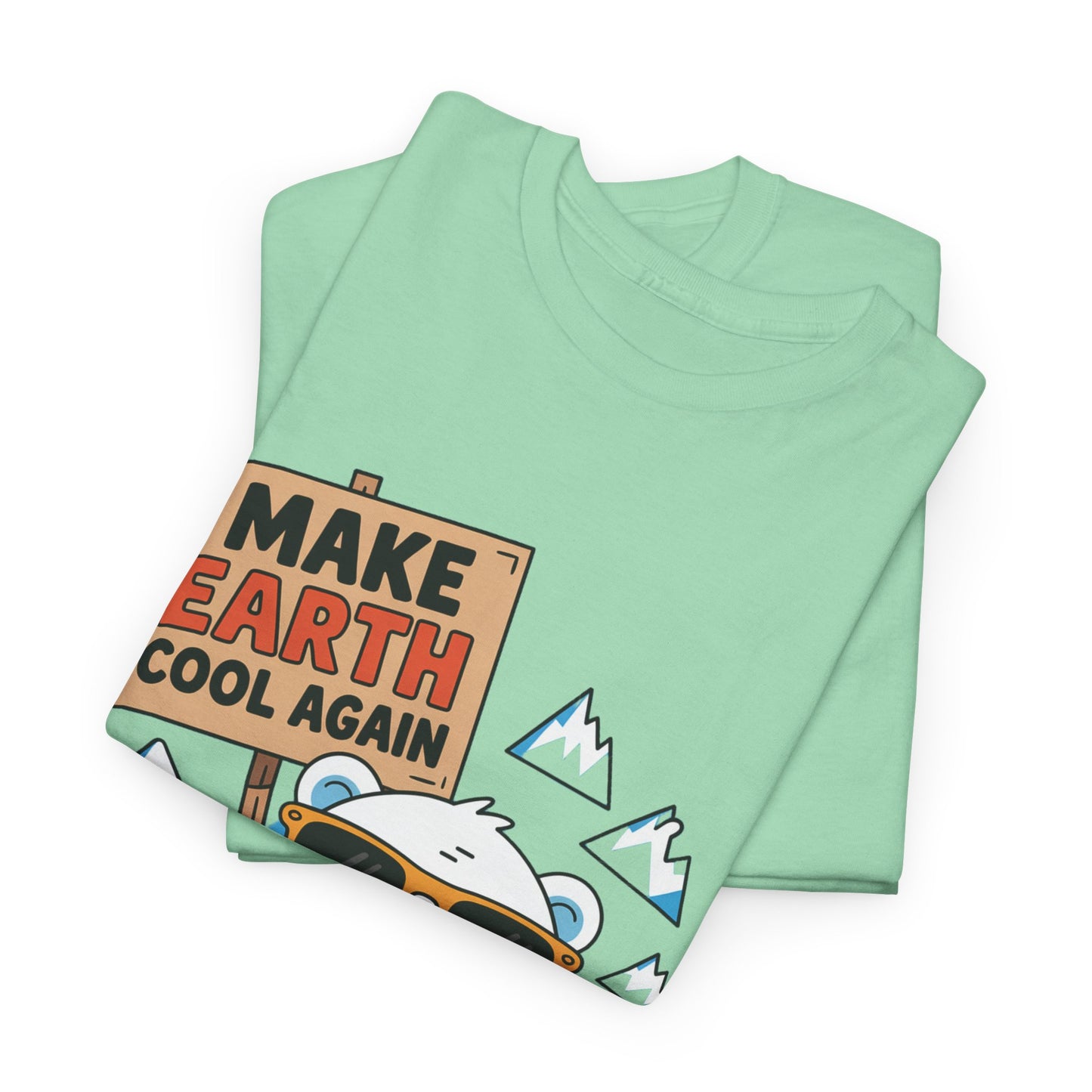 Make Earth Cool Again Climate Action T-Shirt – Unisex Environmental Awareness Tee