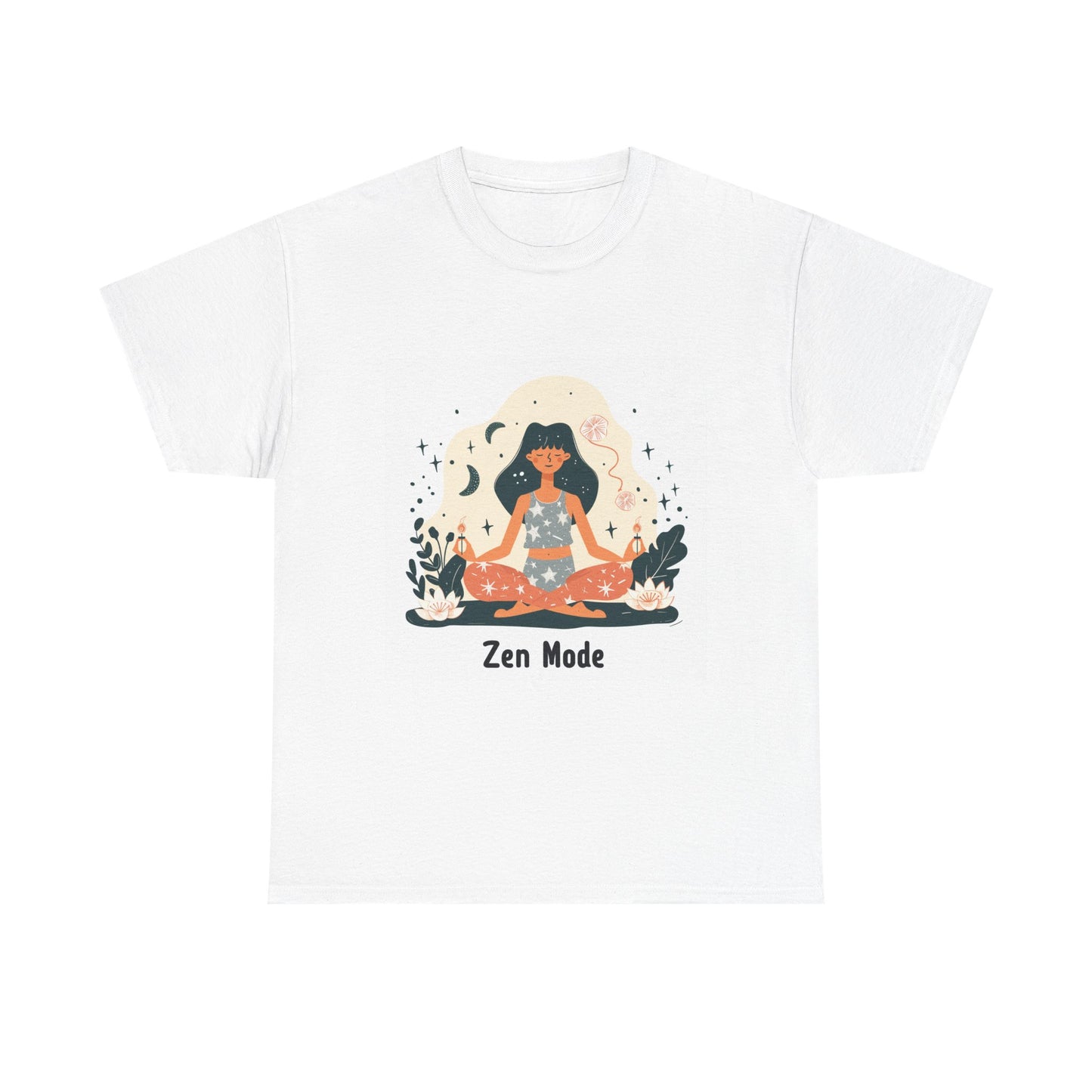Zen Mode Yoga & Mindfulness Graphic Tee – Women's Peace of Mind T-Shirt