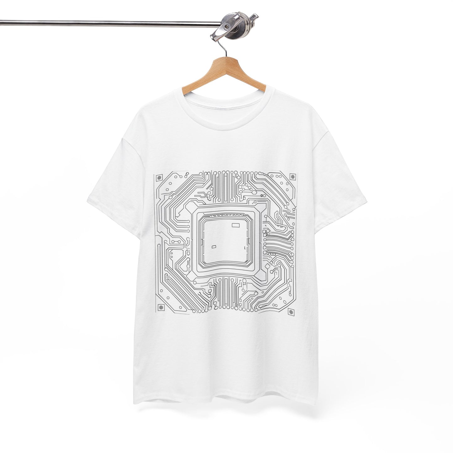 Neon CPU Core Unisex Tech T-Shirt – Programmer Chipset Graphic Tee