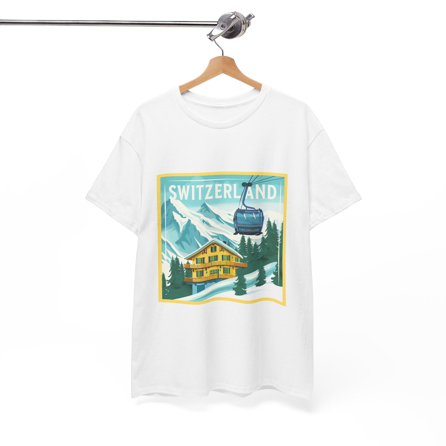 Swiss Air Travel-Inspired T-Shirt – Unisex Switzerland City Adventure Tee