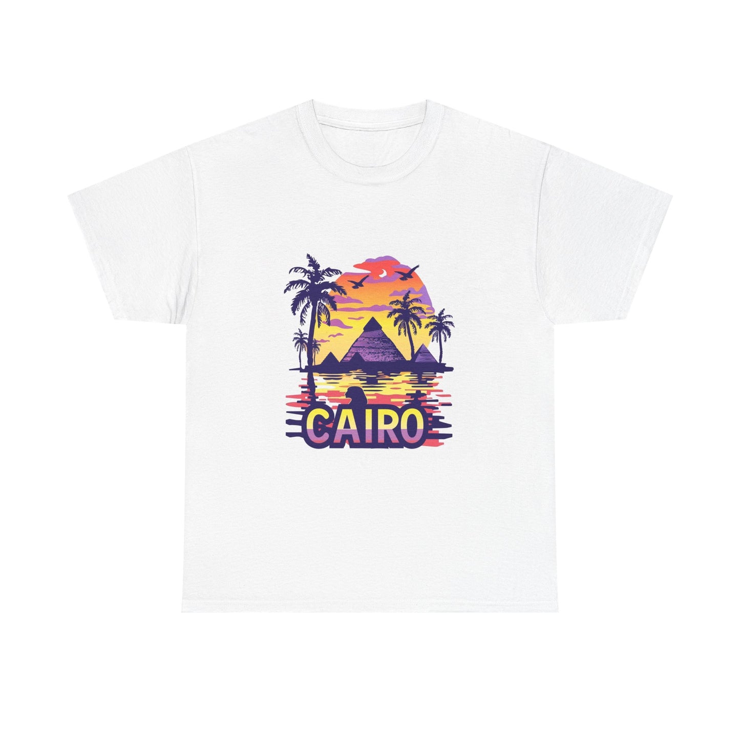 From Cairo with Heat Unisex Egypt City Tee – Travel & Culture Graphic Shirt