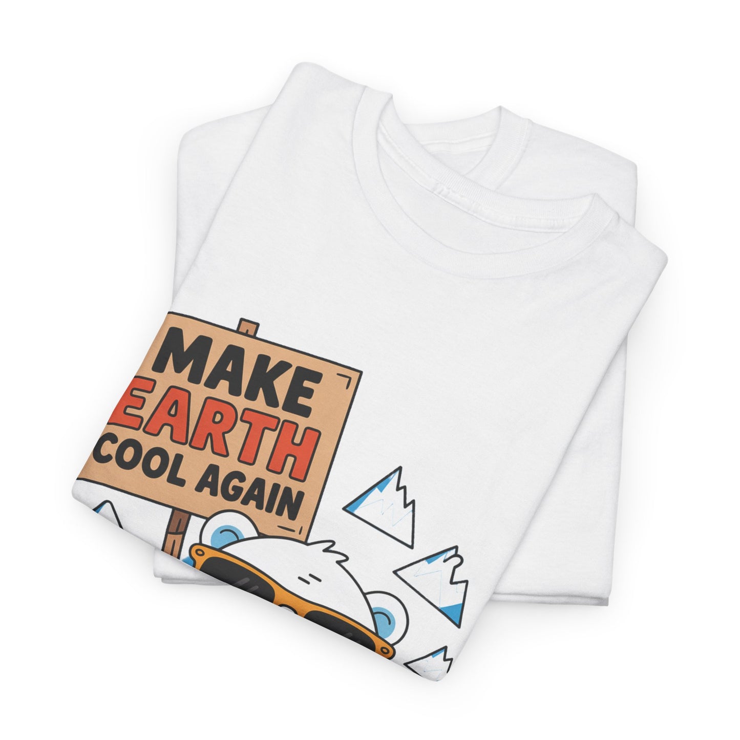 Make Earth Cool Again Climate Action T-Shirt – Unisex Environmental Awareness Tee