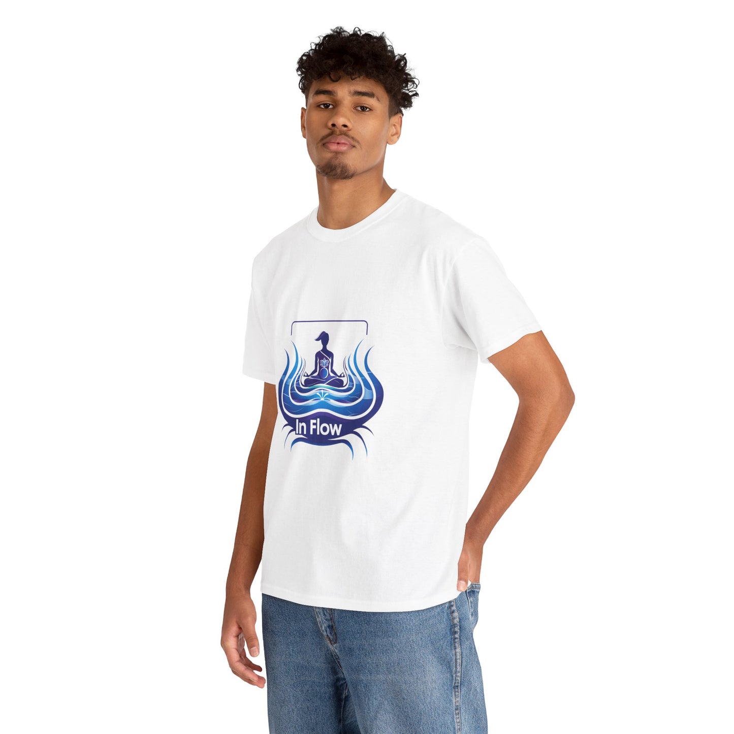 In Flow Mindfulness & Yoga Tee for Women – Peaceful Lifestyle Graphic T-Shirt