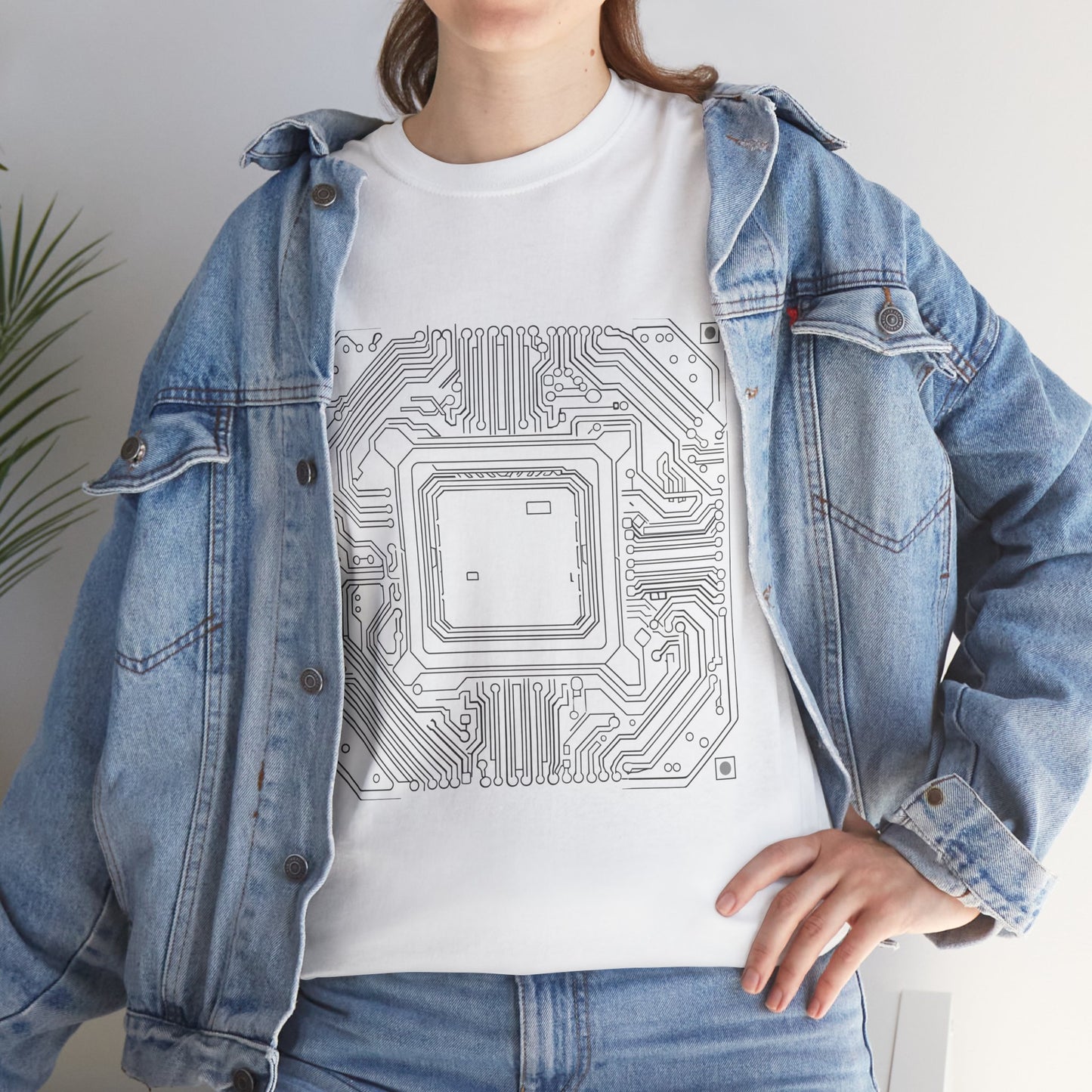 Neon CPU Core Unisex Tech T-Shirt – Programmer Chipset Graphic Tee
