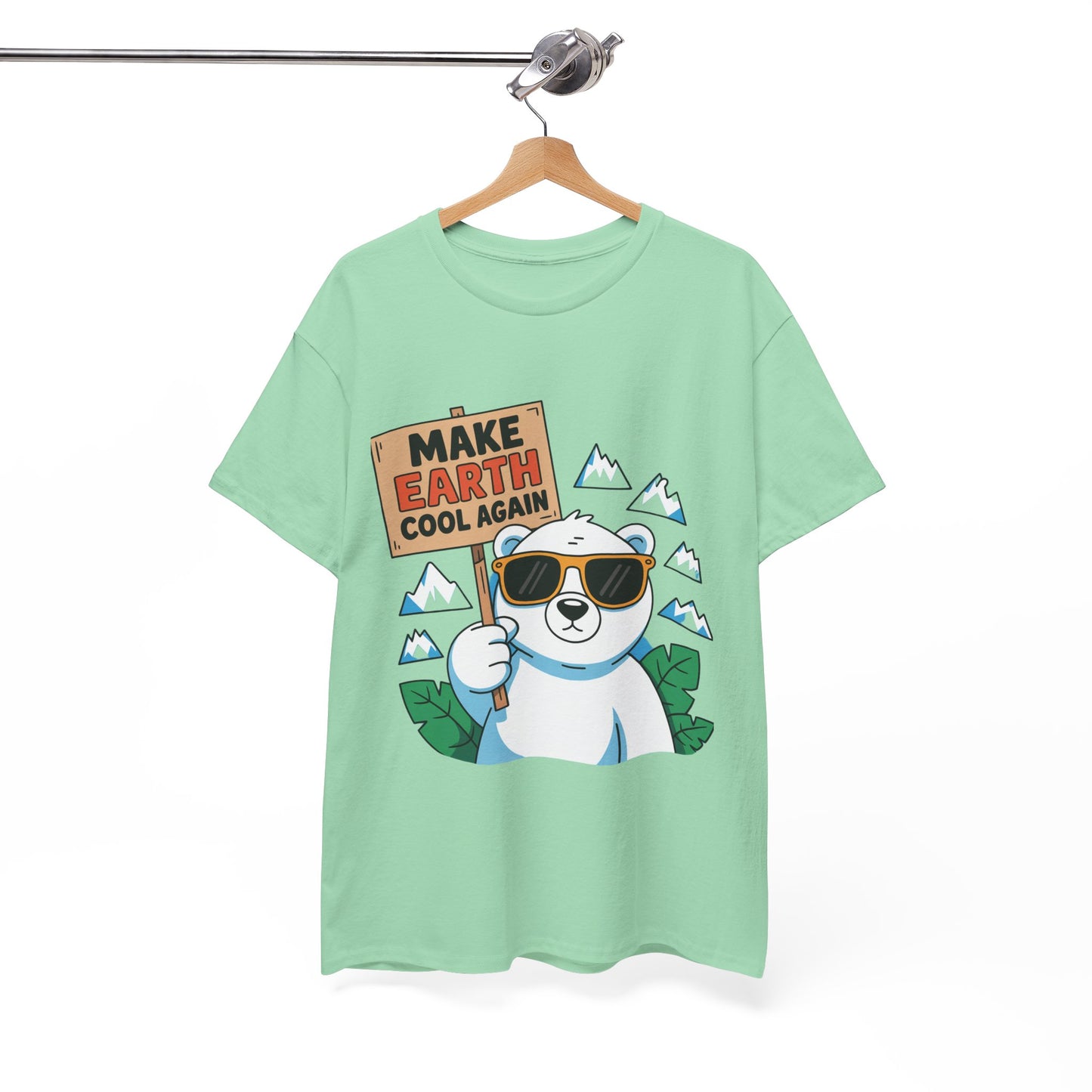 Make Earth Cool Again Climate Action T-Shirt – Unisex Environmental Awareness Tee
