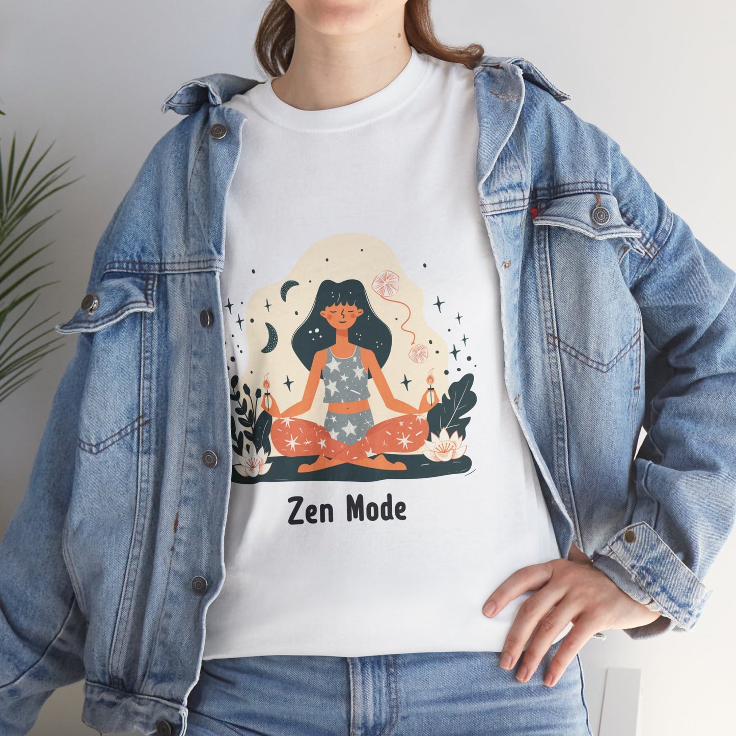 Zen Mode Yoga & Mindfulness Graphic Tee – Women's Peace of Mind T-Shirt