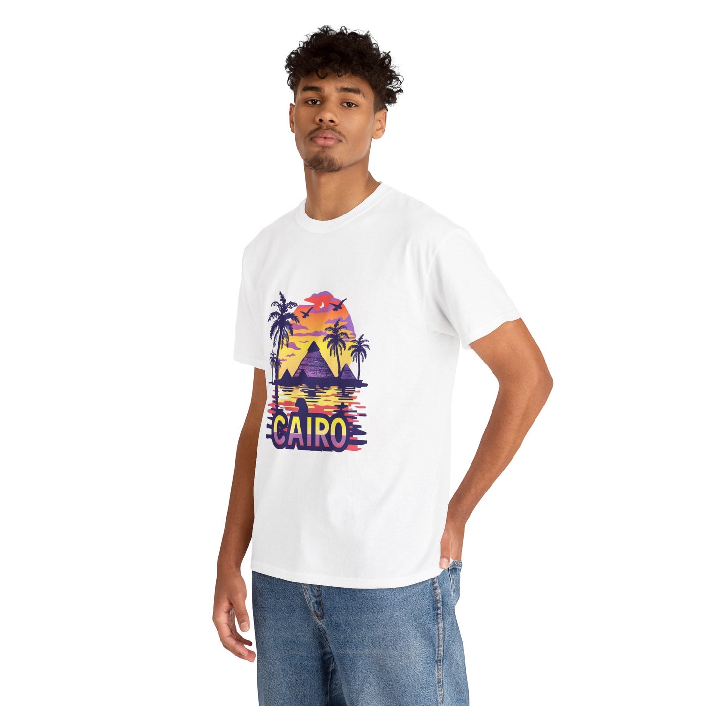 From Cairo with Heat Unisex Egypt City Tee – Travel & Culture Graphic Shirt