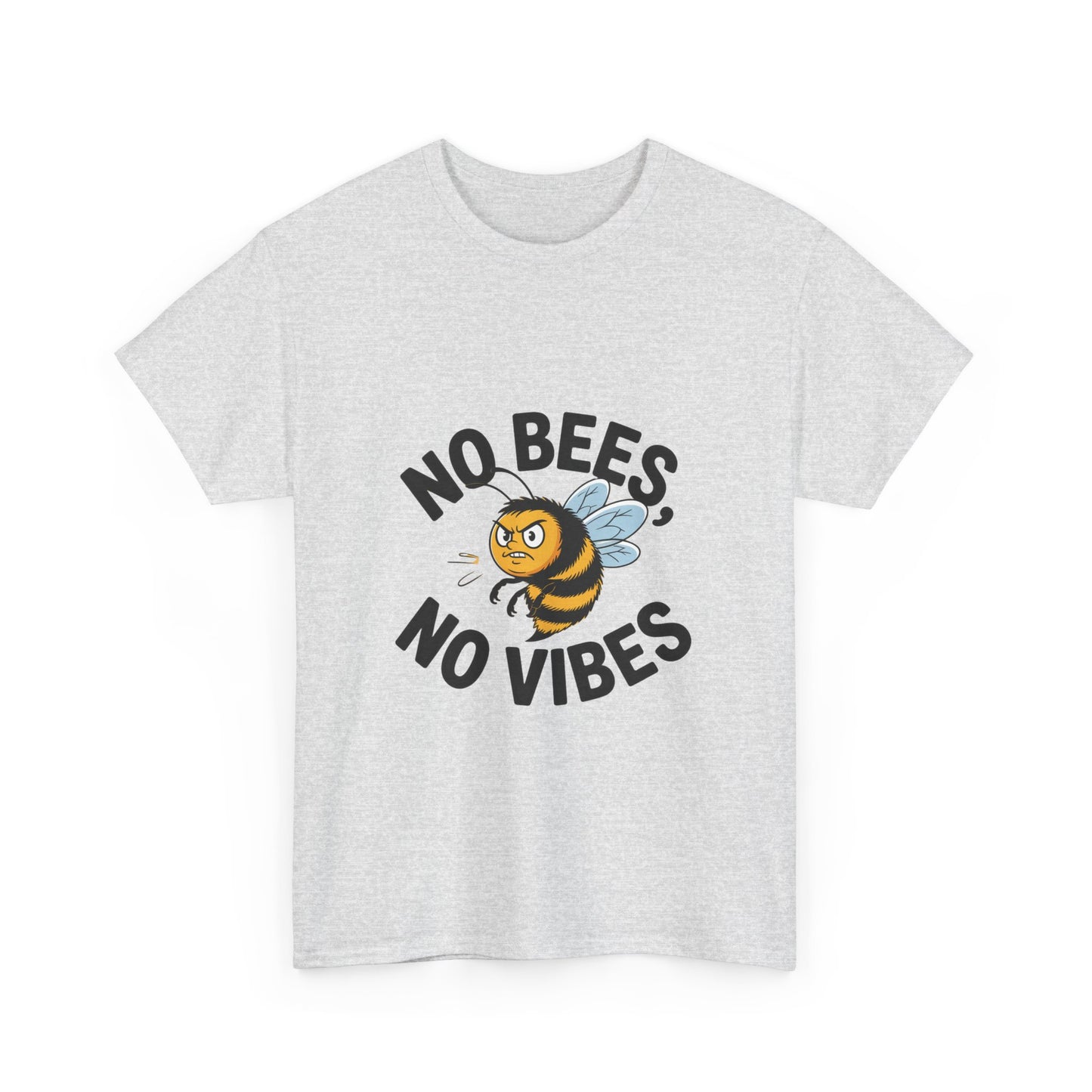 No Bees, No Vibes Unisex Environmental T-Shirt – Save the Bees Climate Tee