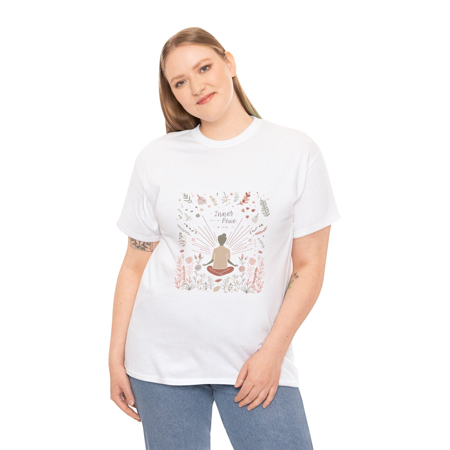 Inner Peace Yoga & Mindfulness Tee – Women's Holistic Lifestyle T-Shirt