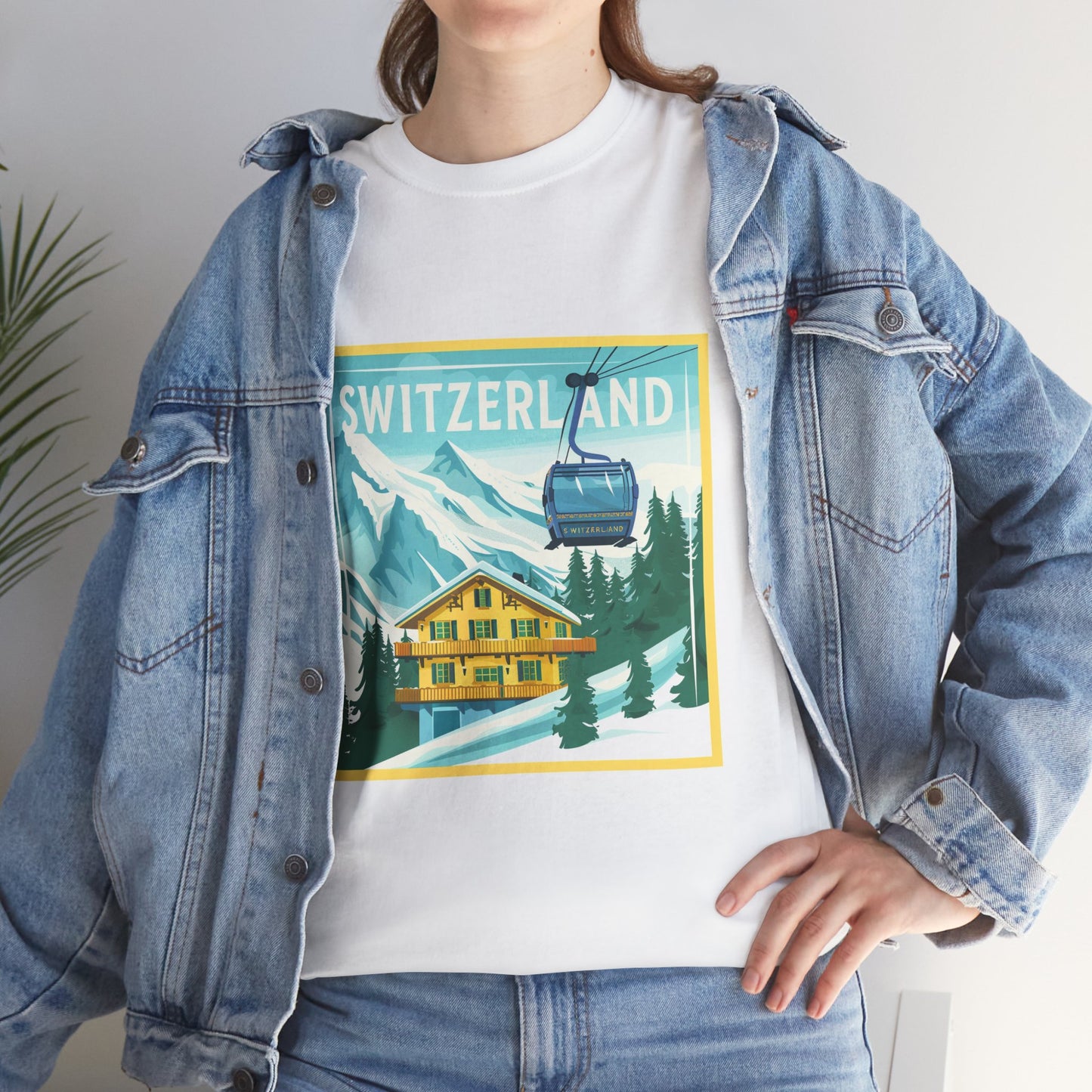 Swiss Air Travel-Inspired T-Shirt – Unisex Switzerland City Adventure Tee